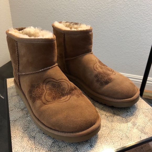 UGG Shoes - UGG Australia Tan Classic Mini Kimono Boots